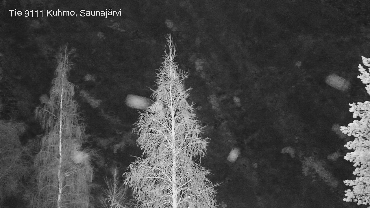 Weather Camera Image Road 9111 Kuhmo, Saunajärvi, Kuhmo, Kainuu