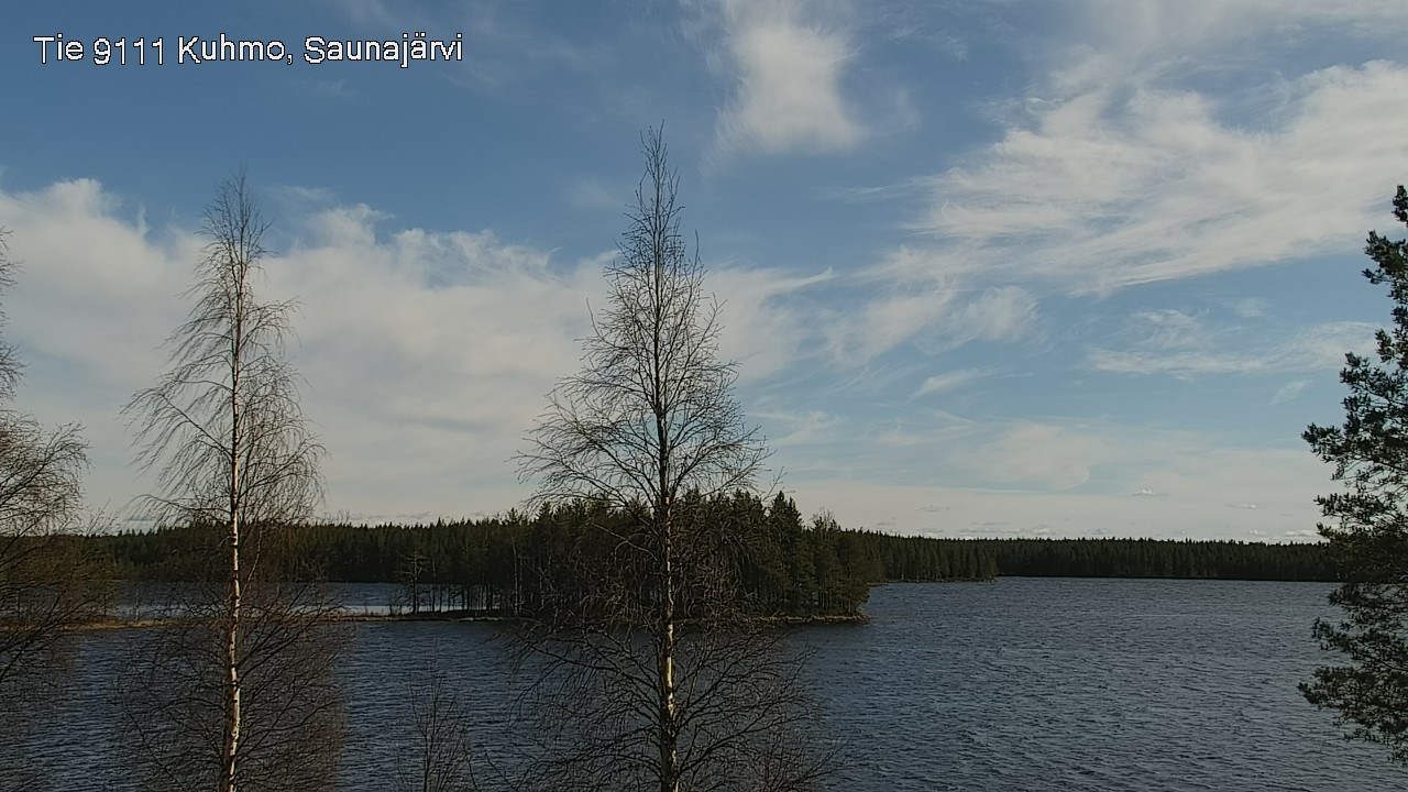 Weather Camera Image Väg 9111 Kuhmo, Saunajärvi, Kuhmo, Kainuu