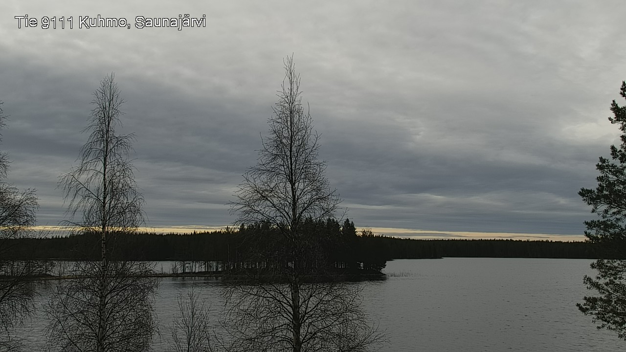 Weather Camera Image Väg 9111 Kuhmo, Saunajärvi, Kuhmo, Kainuu
