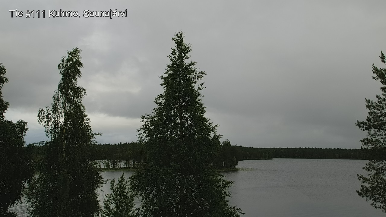 Weather Camera Image Väg 9111 Kuhmo, Saunajärvi, Kuhmo, Kainuu