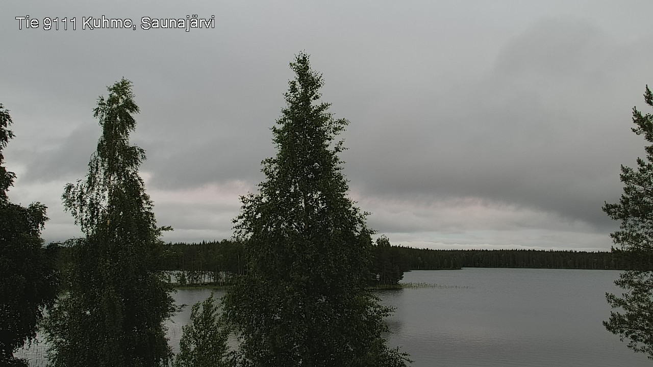 Weather Camera Image Väg 9111 Kuhmo, Saunajärvi, Kuhmo, Kainuu