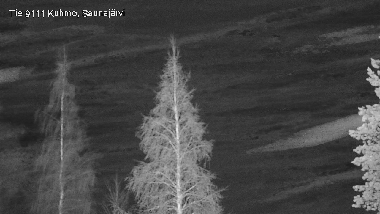 Weather Camera Image Road 9111 Kuhmo, Saunajärvi, Kuhmo, Kainuu