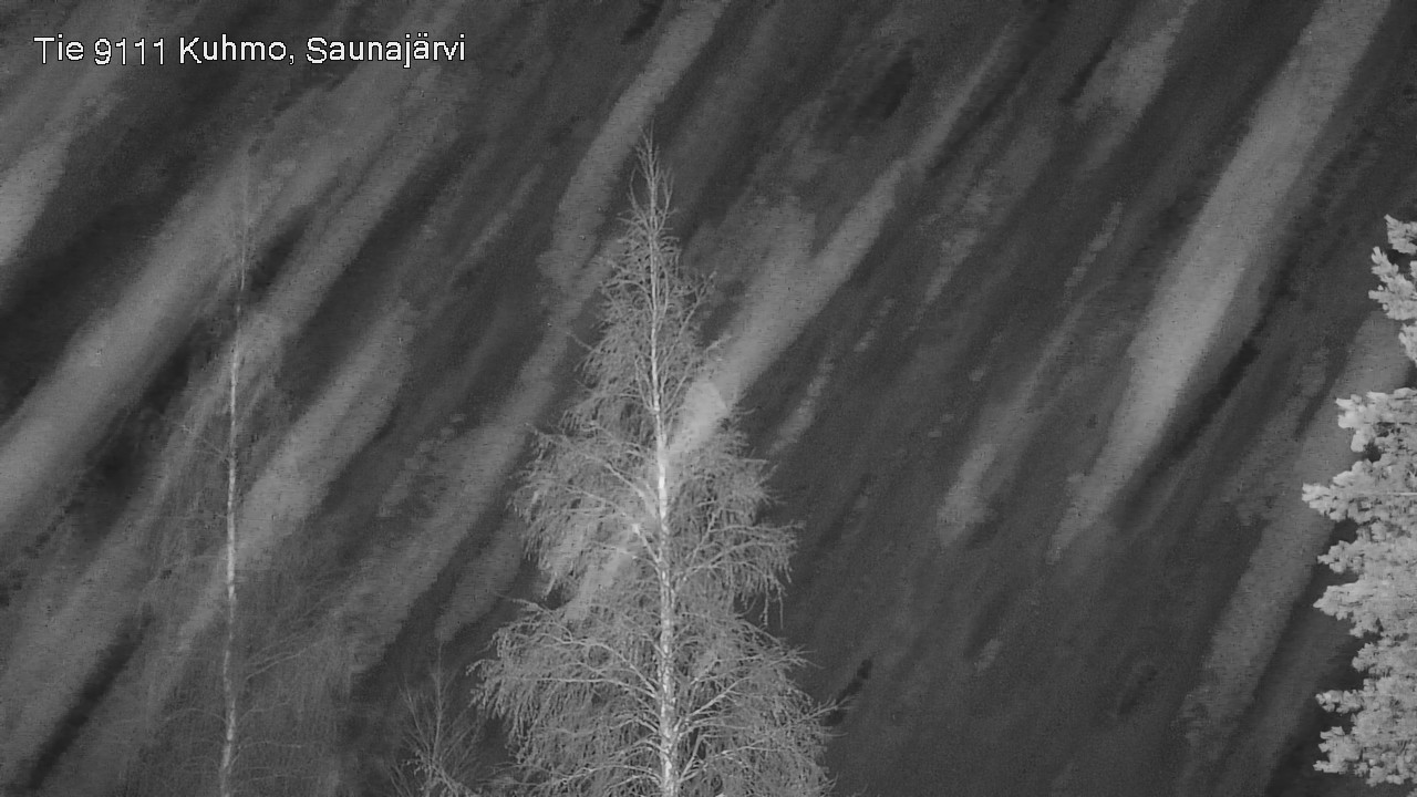 Weather Camera Image Road 9111 Kuhmo, Saunajärvi, Kuhmo, Kainuu