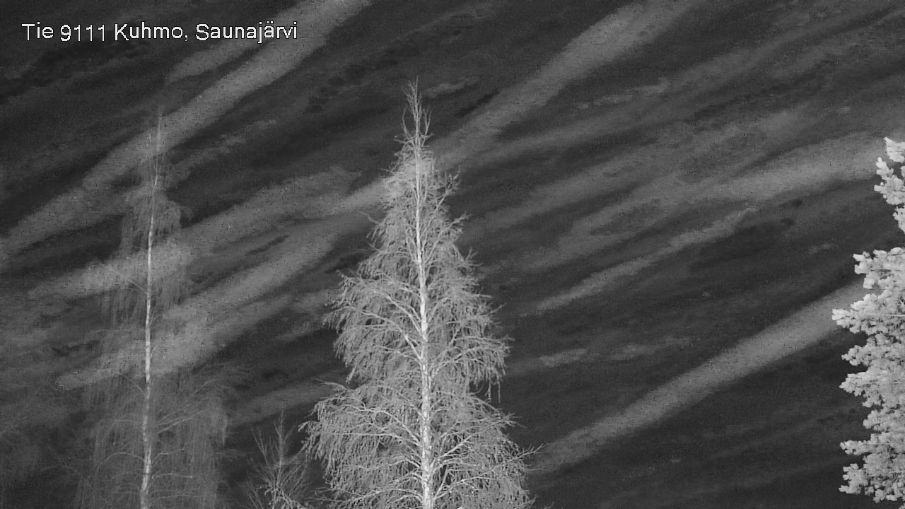 Weather Camera Image Road 9111 Kuhmo, Saunajärvi, Kuhmo, Kainuu