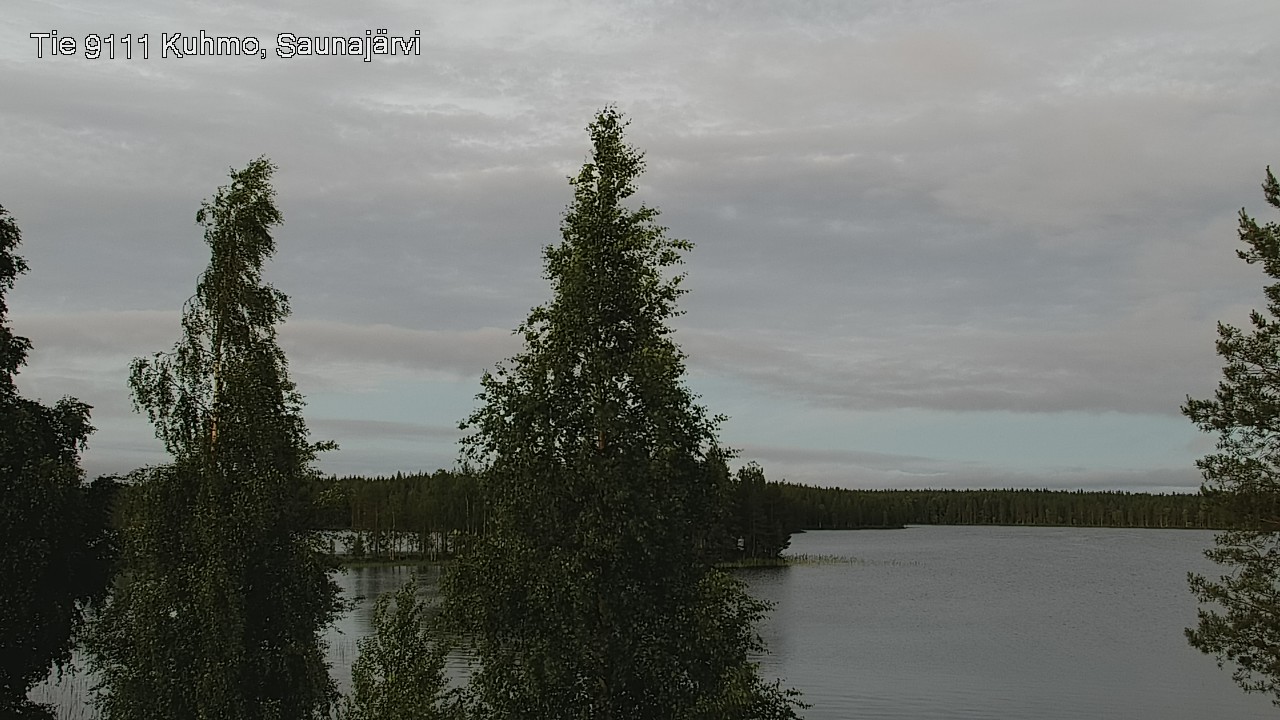 Weather Camera Image Väg 9111 Kuhmo, Saunajärvi, Kuhmo, Kainuu
