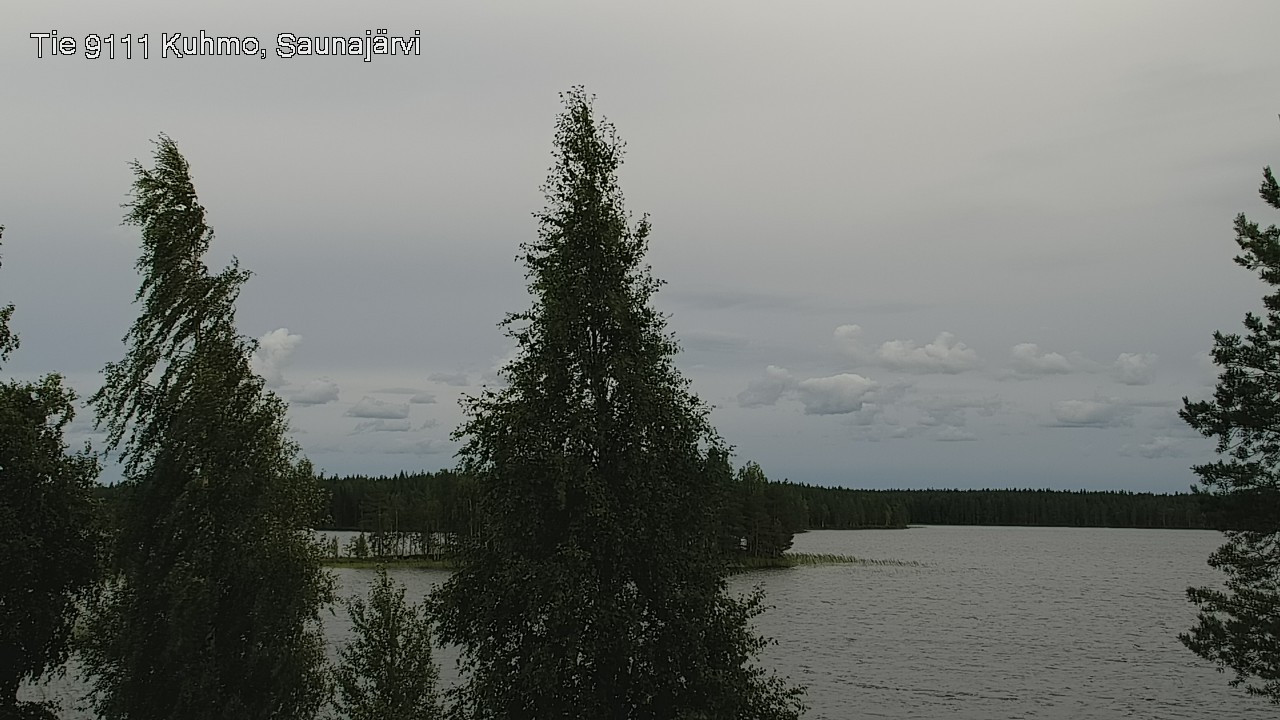 Weather Camera Image Road 9111 Kuhmo, Saunajärvi, Kuhmo, Kainuu