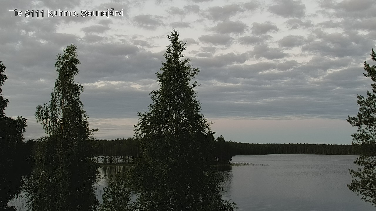 Weather Camera Image Väg 9111 Kuhmo, Saunajärvi, Kuhmo, Kainuu