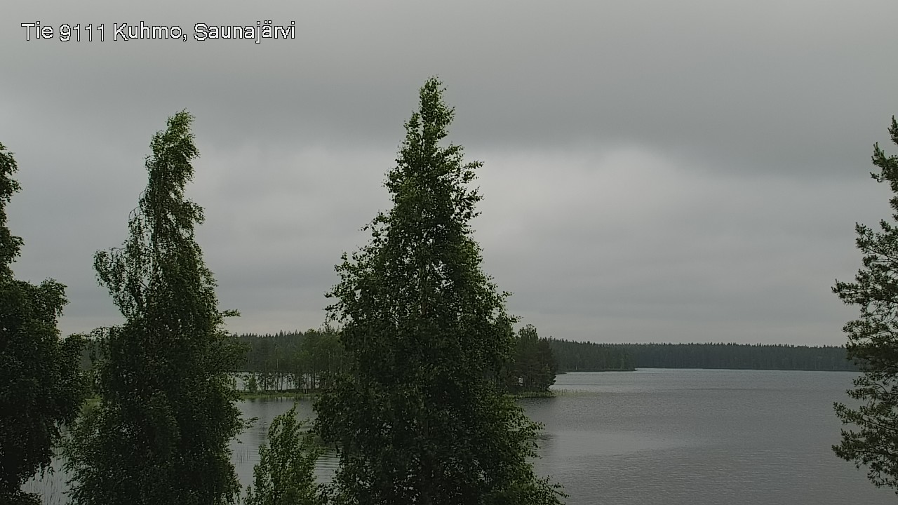 Weather Camera Image Väg 9111 Kuhmo, Saunajärvi, Kuhmo, Kainuu