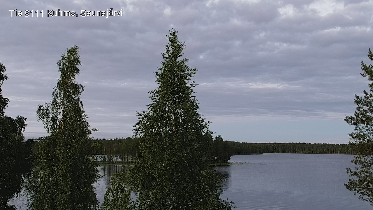 Weather Camera Image Väg 9111 Kuhmo, Saunajärvi, Kuhmo, Kainuu