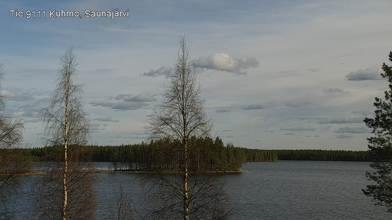 Weather Camera Image Väg 9111 Kuhmo, Saunajärvi, Kuhmo, Kainuu