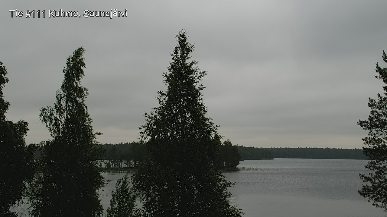 Weather Camera Image Väg 9111 Kuhmo, Saunajärvi, Kuhmo, Kainuu