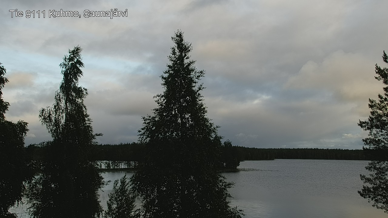 Weather Camera Image Väg 9111 Kuhmo, Saunajärvi, Kuhmo, Kainuu