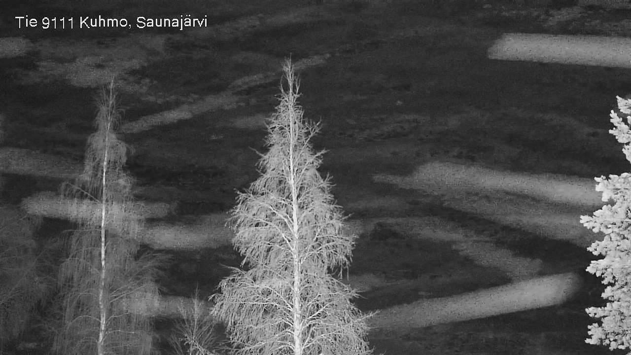 Weather Camera Image Road 9111 Kuhmo, Saunajärvi, Kuhmo, Kainuu