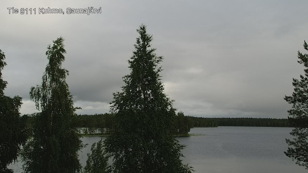 Weather Camera Image Väg 9111 Kuhmo, Saunajärvi, Kuhmo, Kainuu