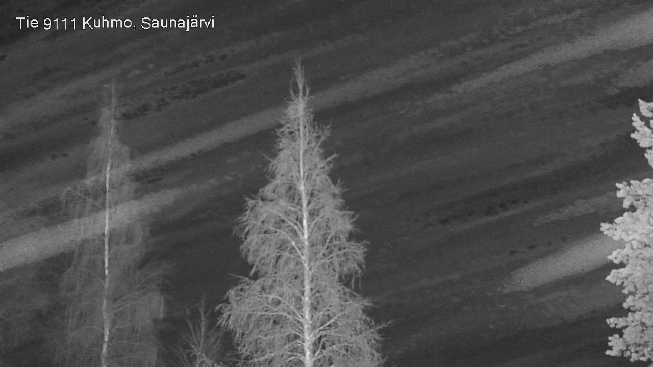 Weather Camera Image Road 9111 Kuhmo, Saunajärvi, Kuhmo, Kainuu