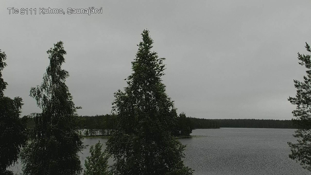 Weather Camera Image Väg 9111 Kuhmo, Saunajärvi, Kuhmo, Kainuu