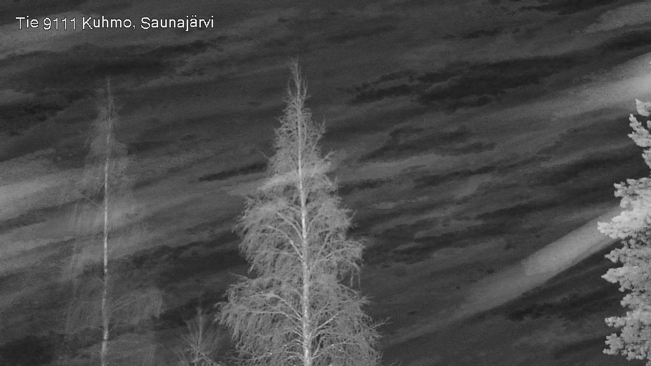 Weather Camera Image Road 9111 Kuhmo, Saunajärvi, Kuhmo, Kainuu