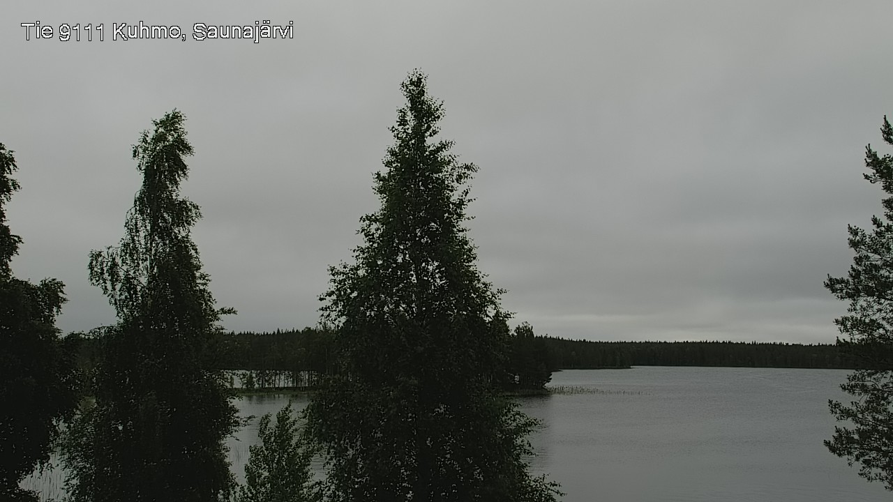 Weather Camera Image Väg 9111 Kuhmo, Saunajärvi, Kuhmo, Kainuu