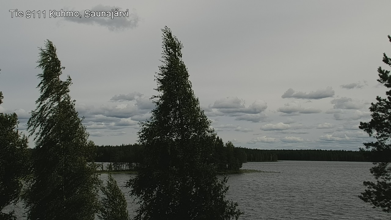 Weather Camera Image Road 9111 Kuhmo, Saunajärvi, Kuhmo, Kainuu