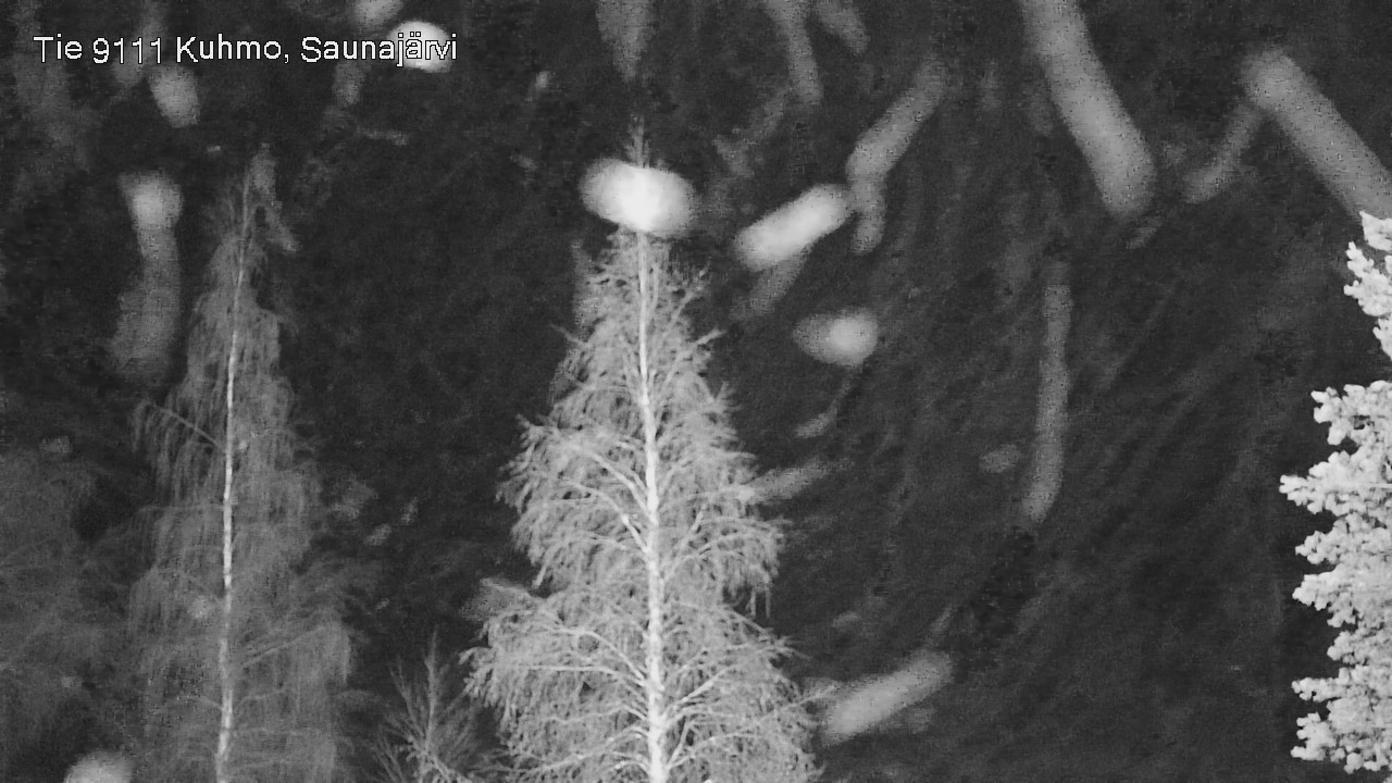 Weather Camera Image Road 9111 Kuhmo, Saunajärvi, Kuhmo, Kainuu