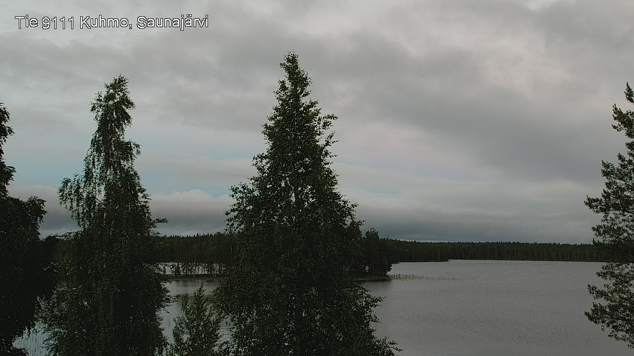 Weather Camera Image Väg 9111 Kuhmo, Saunajärvi, Kuhmo, Kainuu
