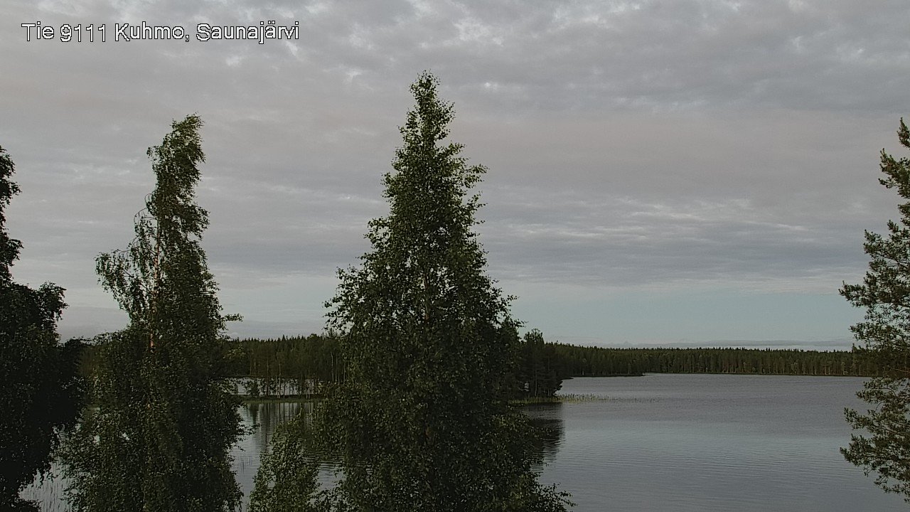 Weather Camera Image Väg 9111 Kuhmo, Saunajärvi, Kuhmo, Kainuu