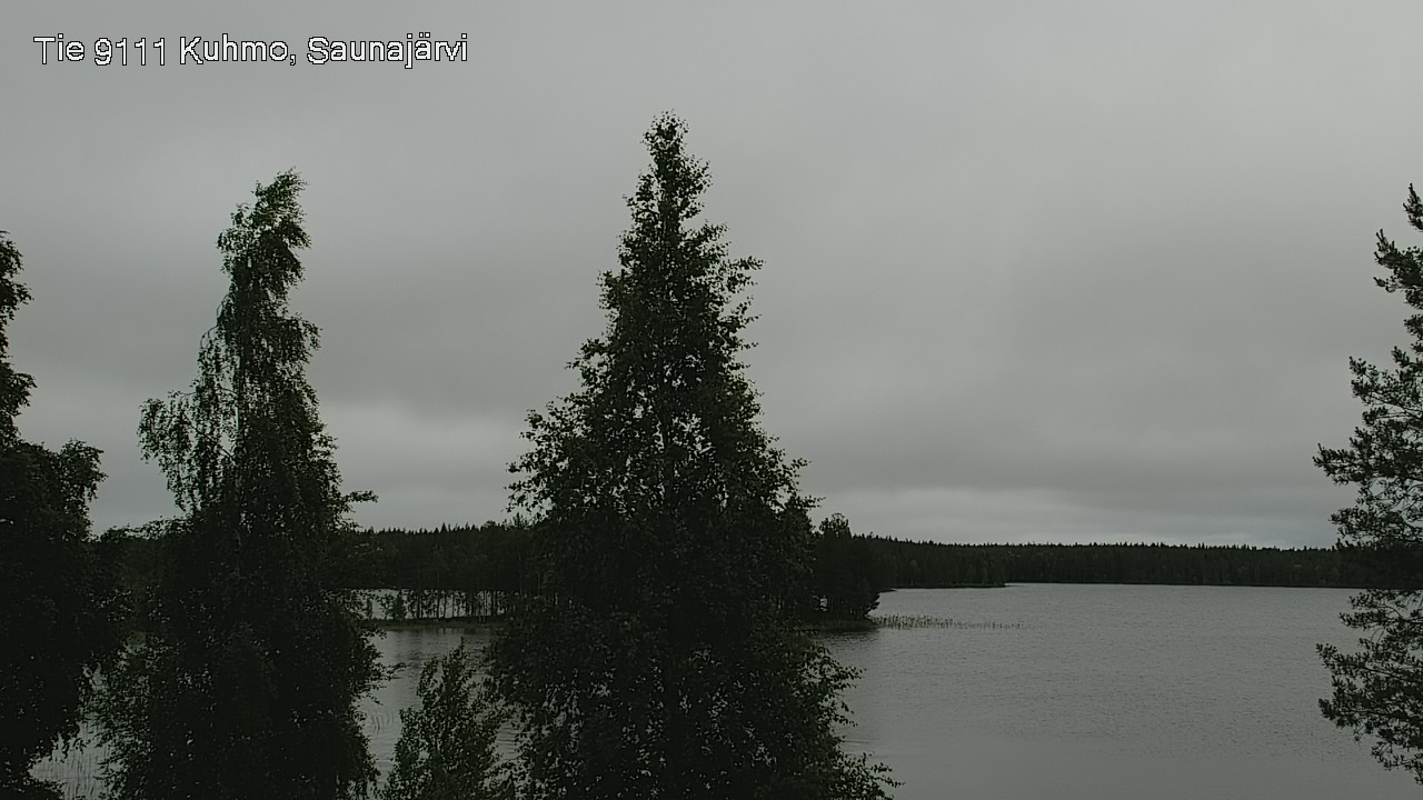 Weather Camera Image Väg 9111 Kuhmo, Saunajärvi, Kuhmo, Kainuu