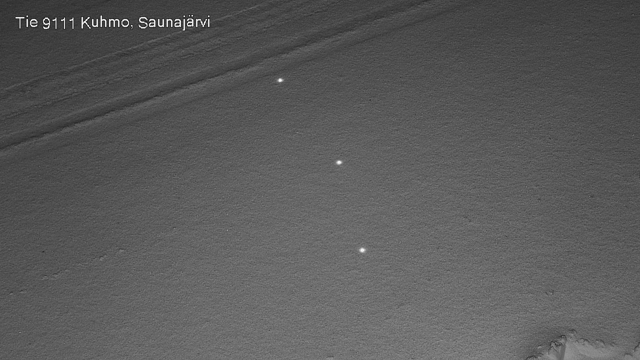 Weather Camera Image Väg 9111 Kuhmo, Saunajärvi, Kuhmo, Kainuu