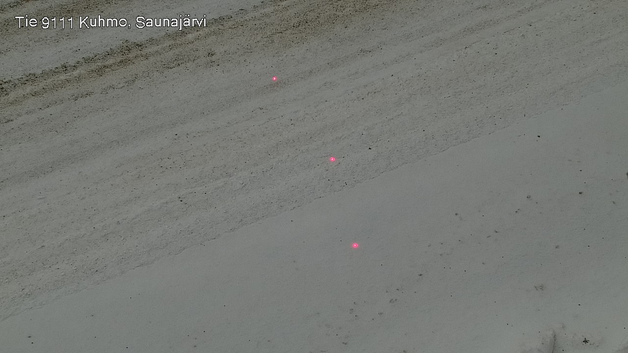 Weather Camera Image Väg 9111 Kuhmo, Saunajärvi, Kuhmo, Kainuu