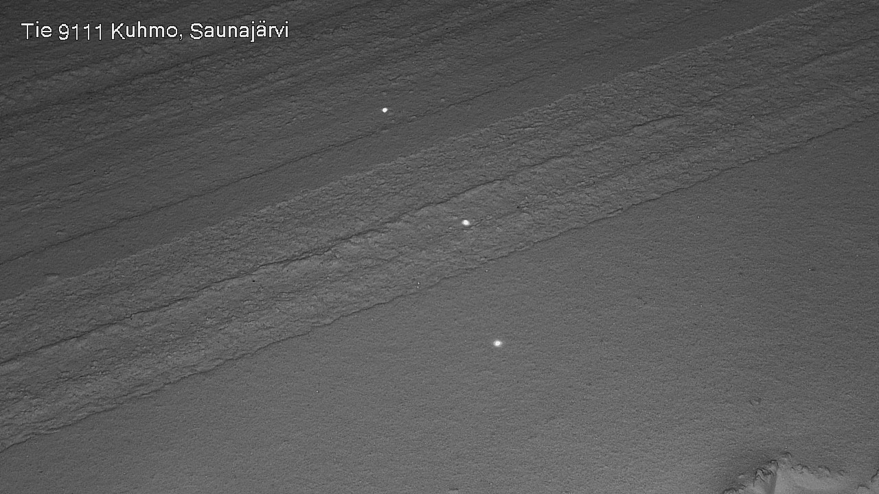 Weather Camera Image Väg 9111 Kuhmo, Saunajärvi, Kuhmo, Kainuu