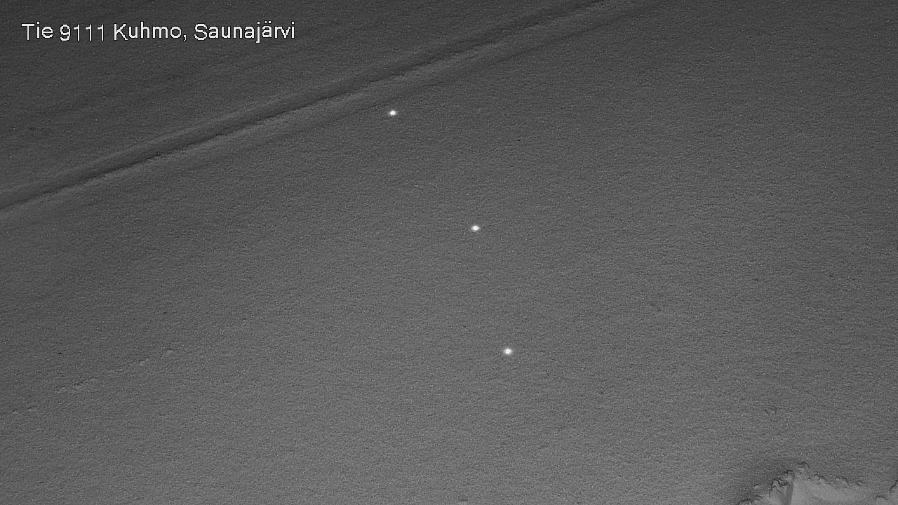Weather Camera Image Väg 9111 Kuhmo, Saunajärvi, Kuhmo, Kainuu