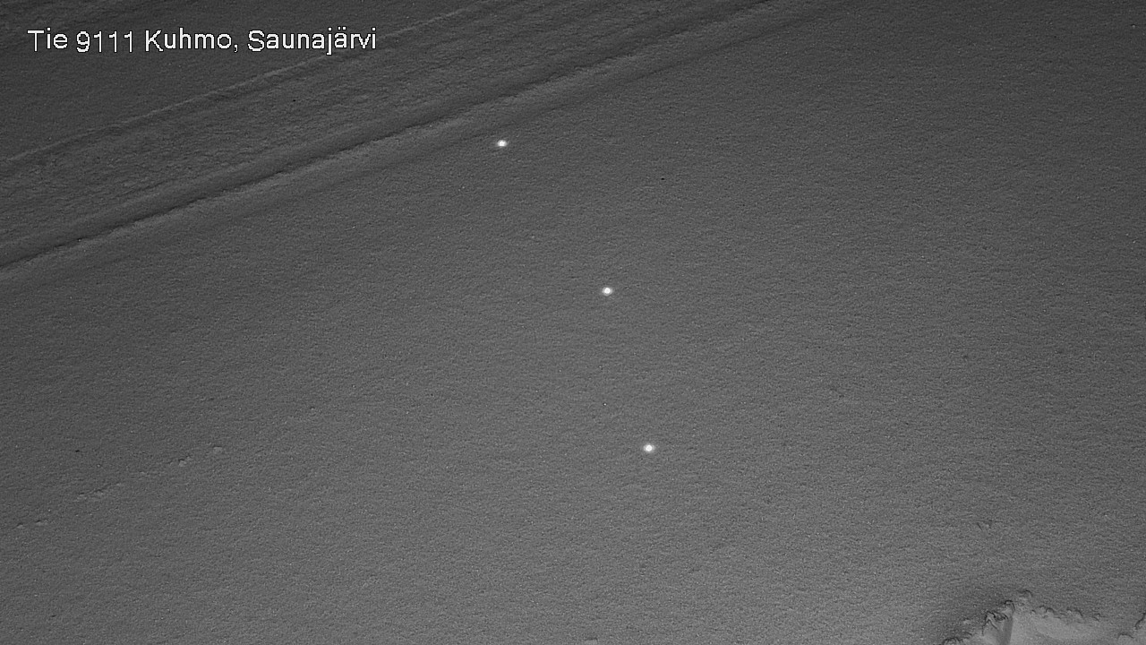 Weather Camera Image Väg 9111 Kuhmo, Saunajärvi, Kuhmo, Kainuu