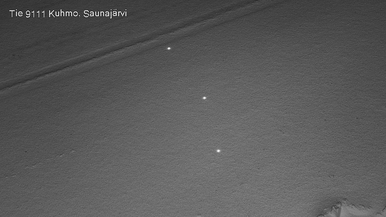 Weather Camera Image Väg 9111 Kuhmo, Saunajärvi, Kuhmo, Kainuu