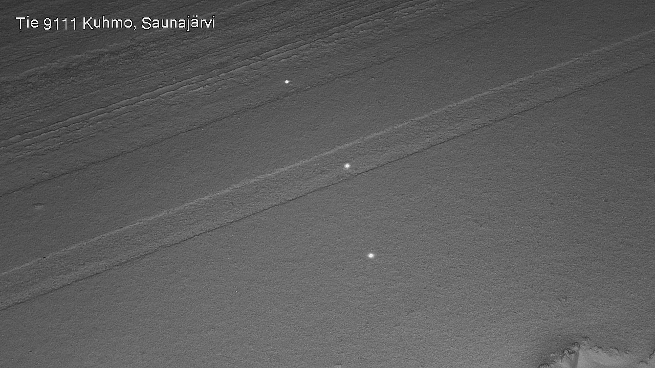 Weather Camera Image Väg 9111 Kuhmo, Saunajärvi, Kuhmo, Kainuu