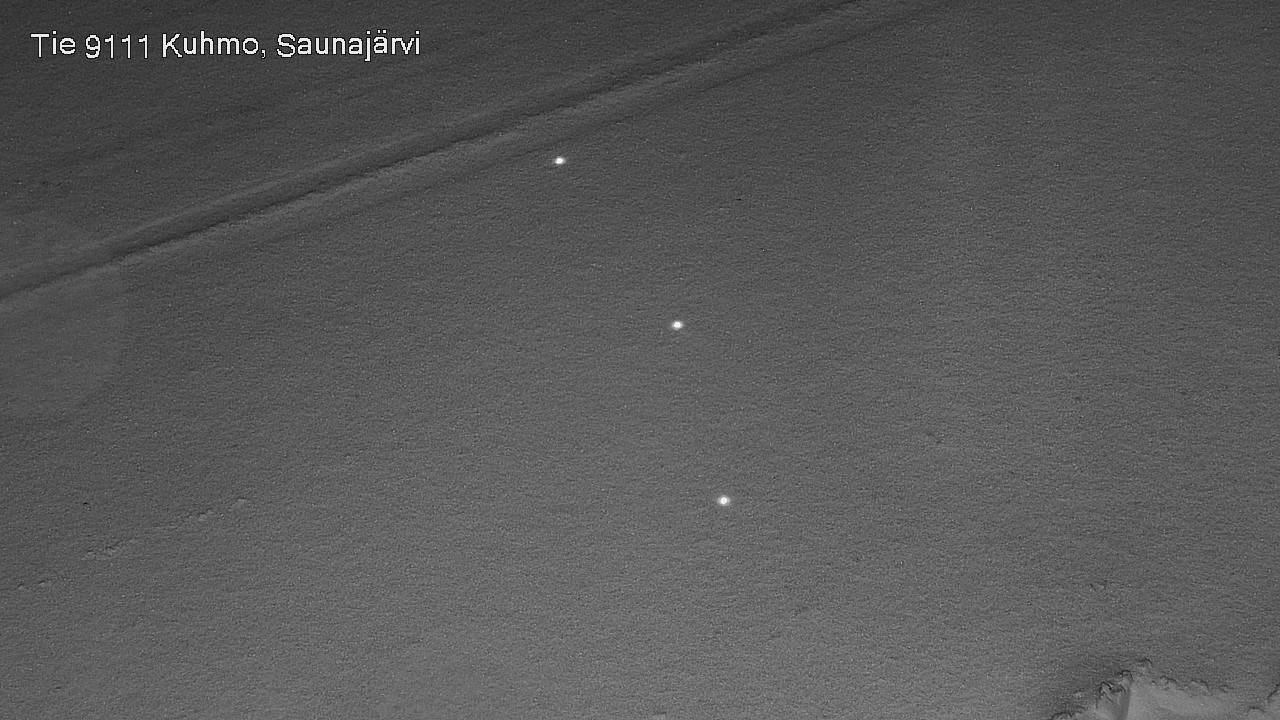Weather Camera Image Väg 9111 Kuhmo, Saunajärvi, Kuhmo, Kainuu