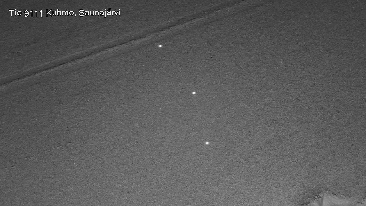 Weather Camera Image Väg 9111 Kuhmo, Saunajärvi, Kuhmo, Kainuu