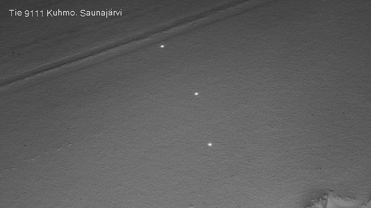 Weather Camera Image Väg 9111 Kuhmo, Saunajärvi, Kuhmo, Kainuu