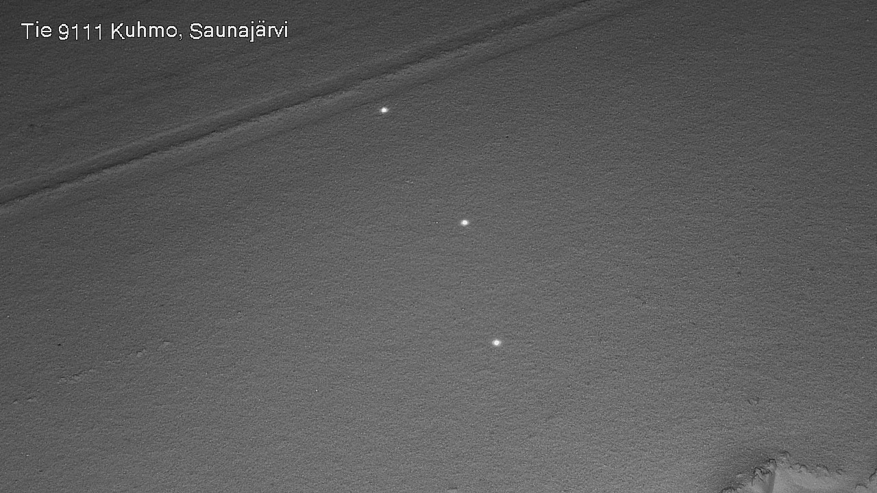 Weather Camera Image Väg 9111 Kuhmo, Saunajärvi, Kuhmo, Kainuu