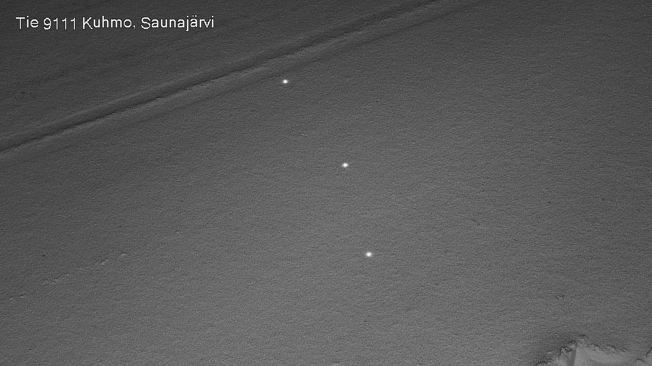 Weather Camera Image Väg 9111 Kuhmo, Saunajärvi, Kuhmo, Kainuu