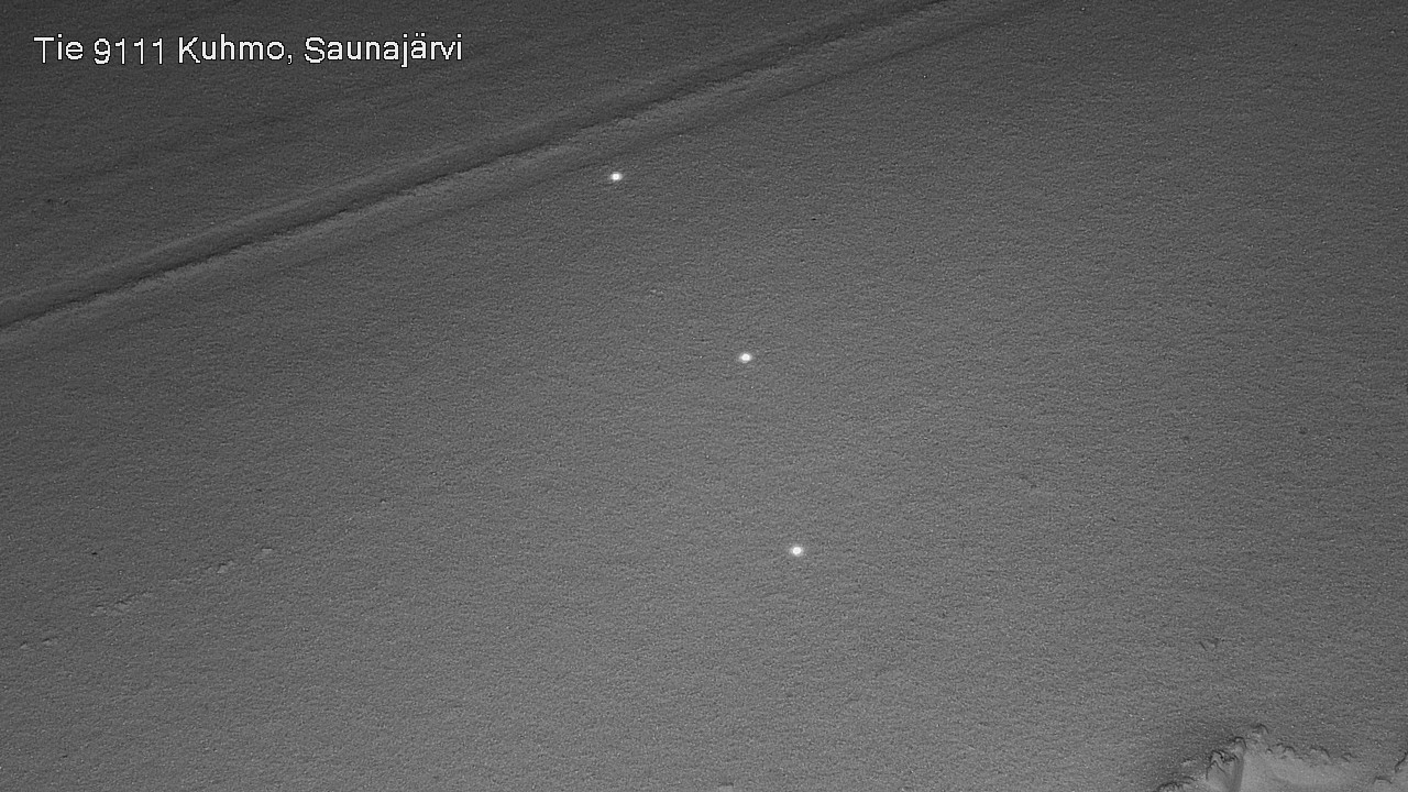 Weather Camera Image Väg 9111 Kuhmo, Saunajärvi, Kuhmo, Kainuu