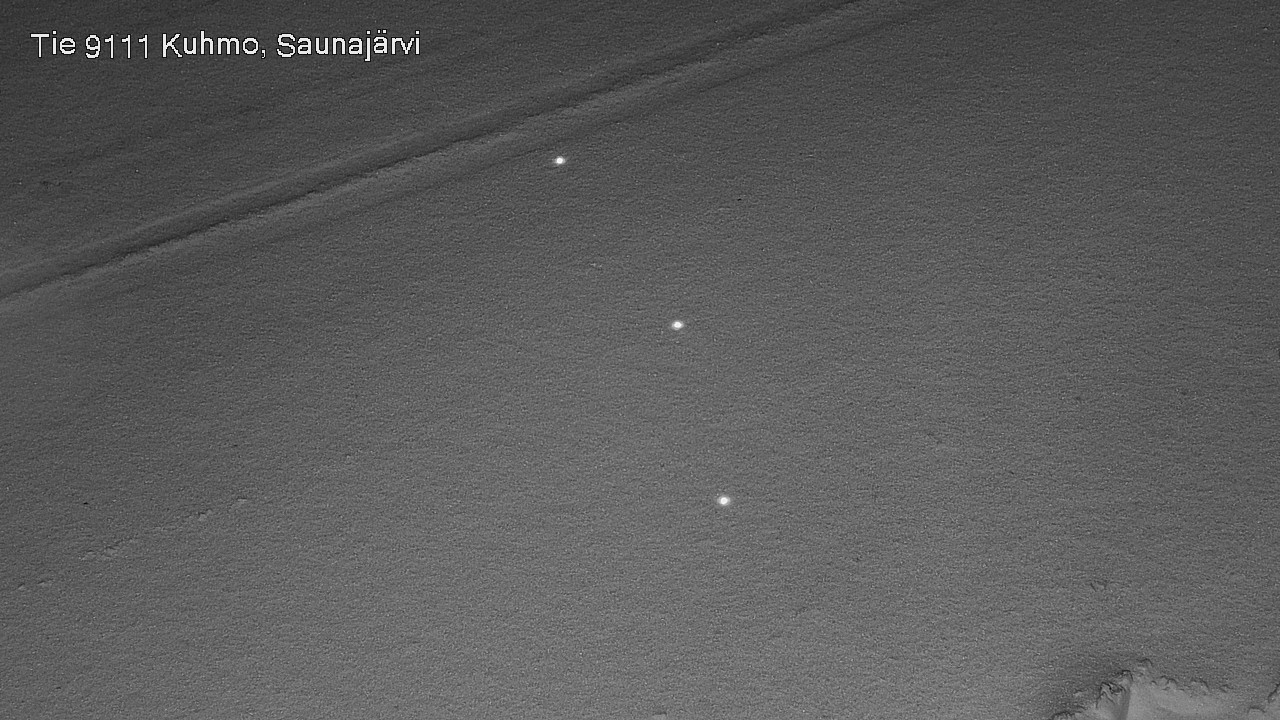 Weather Camera Image Väg 9111 Kuhmo, Saunajärvi, Kuhmo, Kainuu