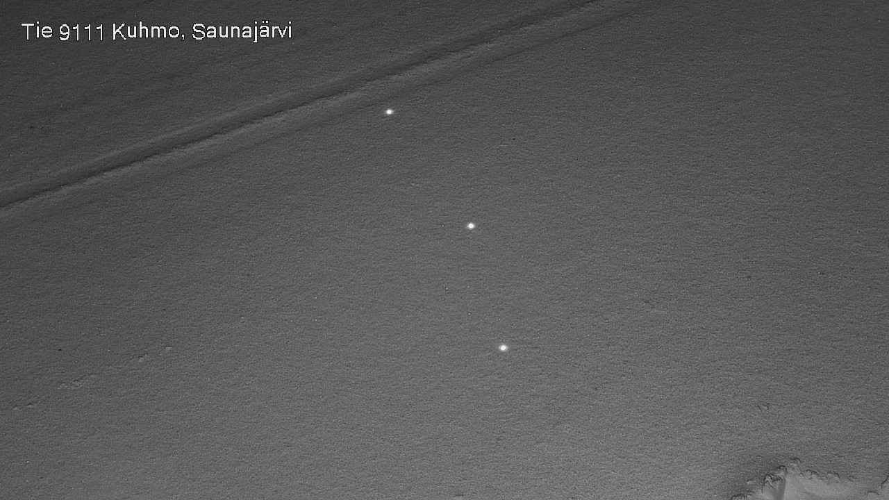 Weather Camera Image Väg 9111 Kuhmo, Saunajärvi, Kuhmo, Kainuu