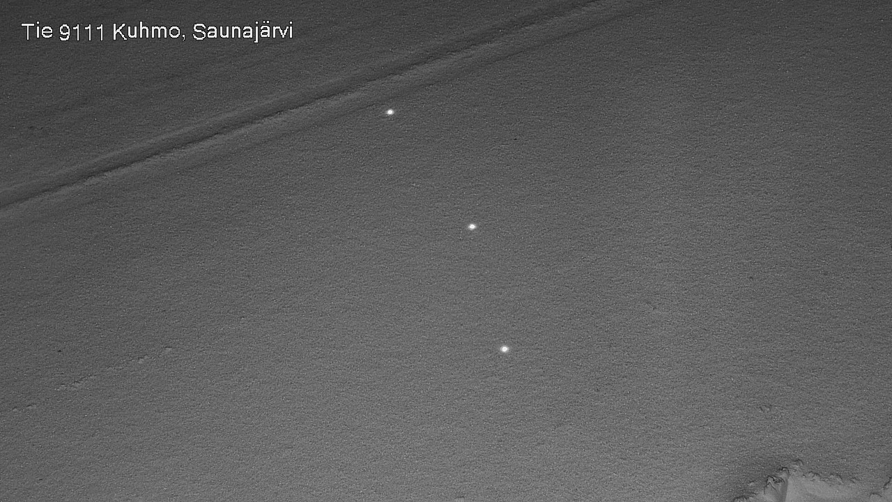 Weather Camera Image Väg 9111 Kuhmo, Saunajärvi, Kuhmo, Kainuu
