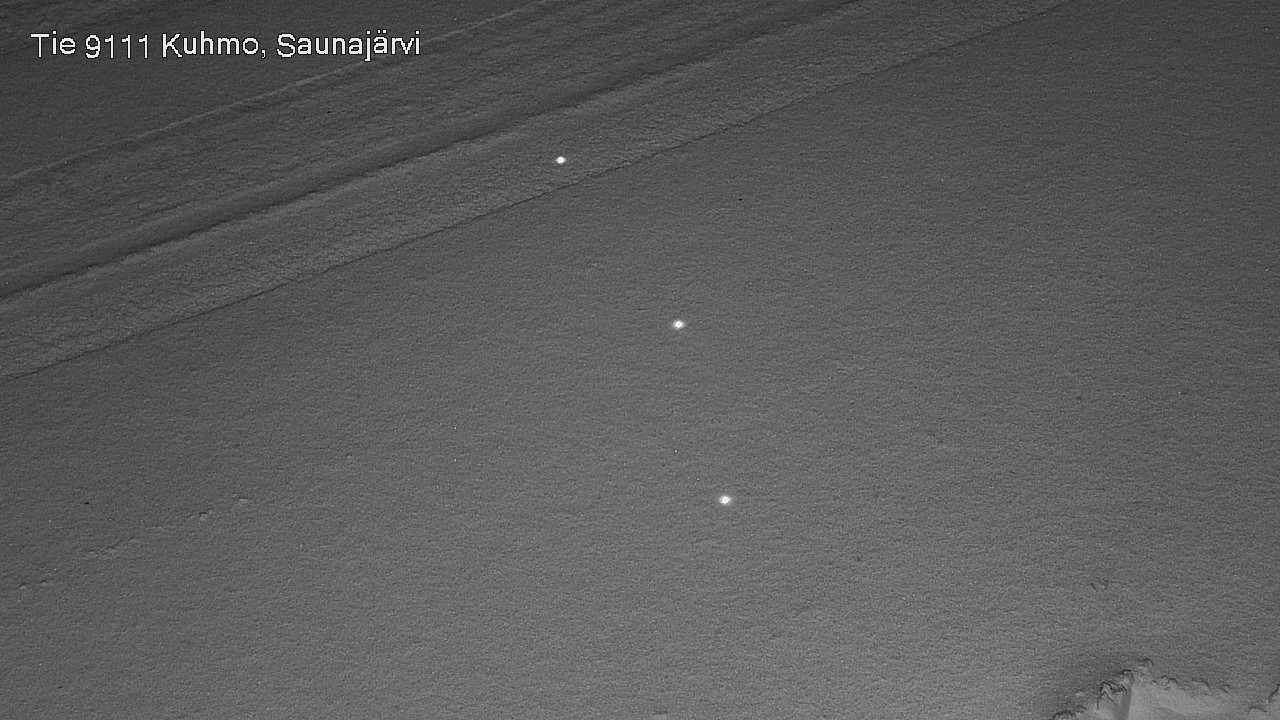 Weather Camera Image Väg 9111 Kuhmo, Saunajärvi, Kuhmo, Kainuu