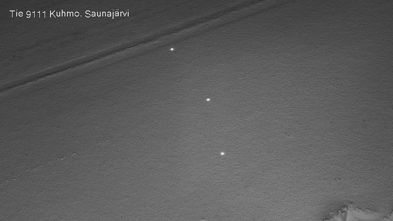 Weather Camera Image Väg 9111 Kuhmo, Saunajärvi, Kuhmo, Kainuu
