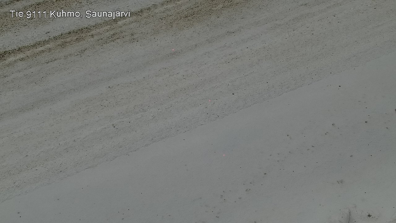 Weather Camera Image Väg 9111 Kuhmo, Saunajärvi, Kuhmo, Kainuu