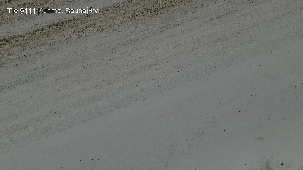 Weather Camera Image Väg 9111 Kuhmo, Saunajärvi, Kuhmo, Kainuu