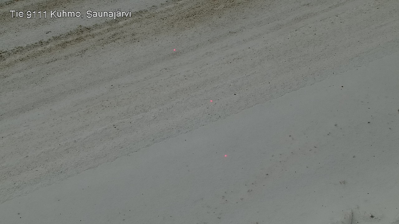 Weather Camera Image Väg 9111 Kuhmo, Saunajärvi, Kuhmo, Kainuu