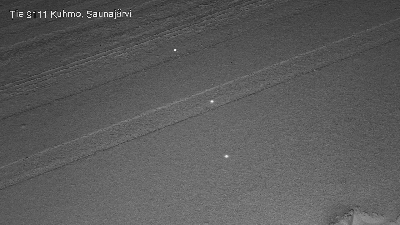 Weather Camera Image Väg 9111 Kuhmo, Saunajärvi, Kuhmo, Kainuu