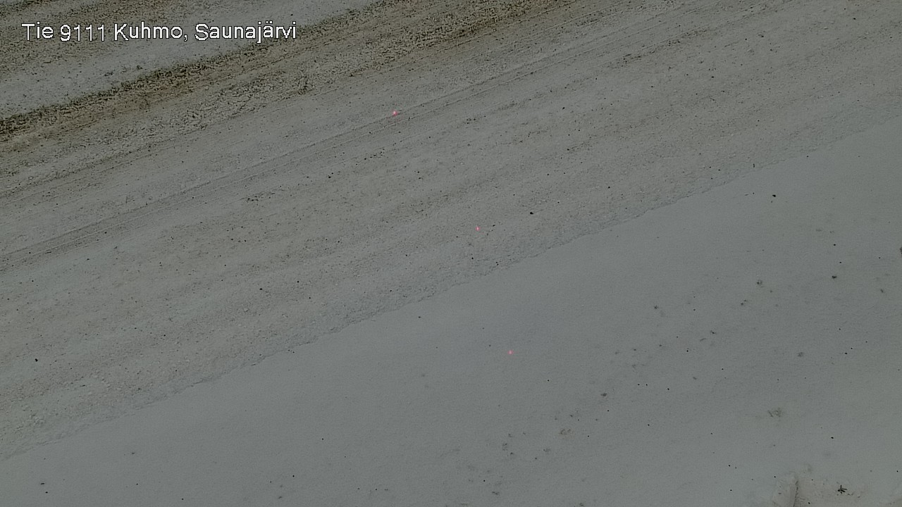 Weather Camera Image Väg 9111 Kuhmo, Saunajärvi, Kuhmo, Kainuu